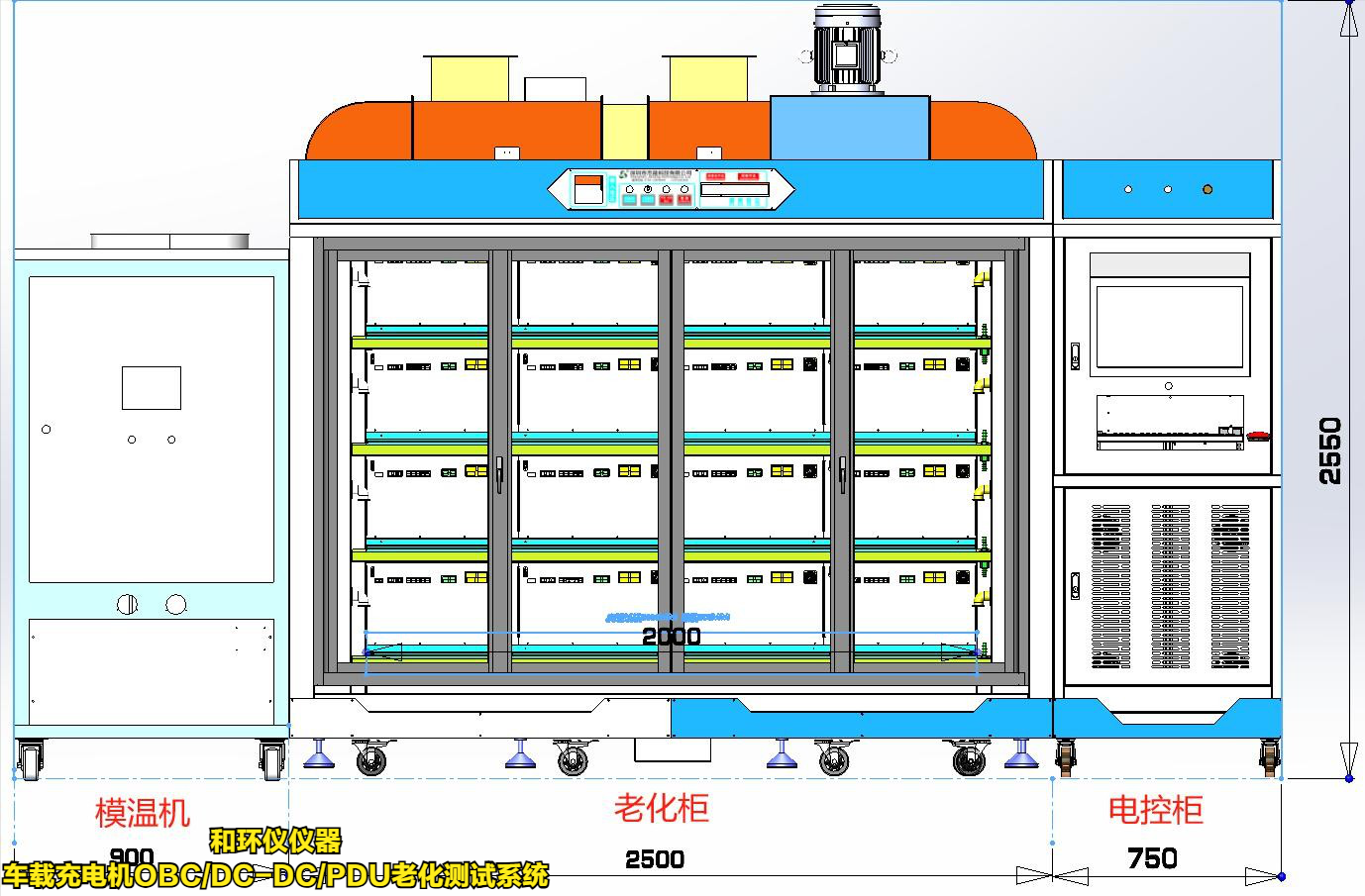 車載充電機OBC/DC-DC/PDU老化測試系統(圖1)